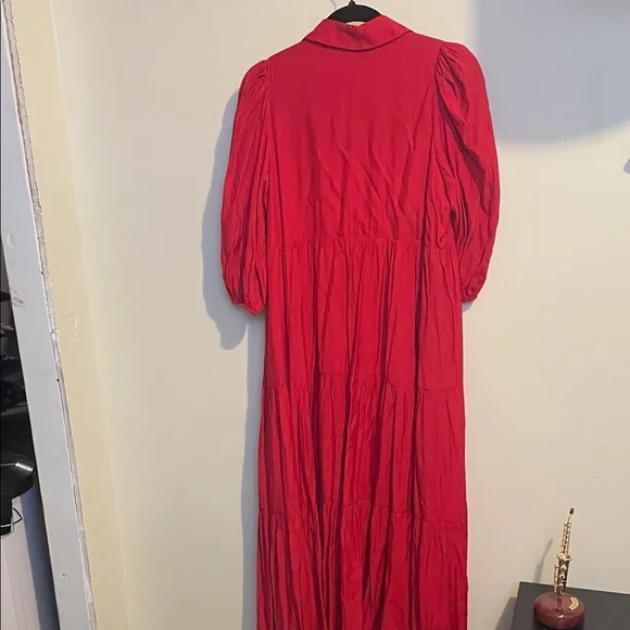 TCEC Red Long Sleeve Women's Dress - Picture 5 of 5